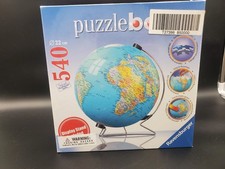 NEW Ravensburger Globe Puzzle Ball w/ Stand 540 pc 3D Jigsaw Puzzle Made in USA
