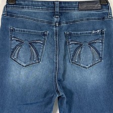 Seven7 Womens High Rise Legging Jeans Medium Wash Blue Skinny Stretch Size 8