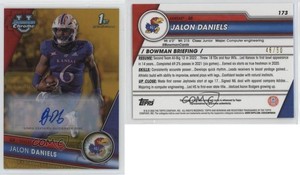 2023 Bowman U Chrome Prospect Gold Refractor /50 Jalon Daniels #173 Auto