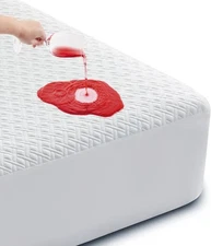 Cozymaker Queen Size 100% Waterproof Mattress Protector, Cooling 