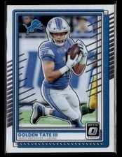 2025 Donruss Optic #124 Golden Tate III Card Detroit Lions