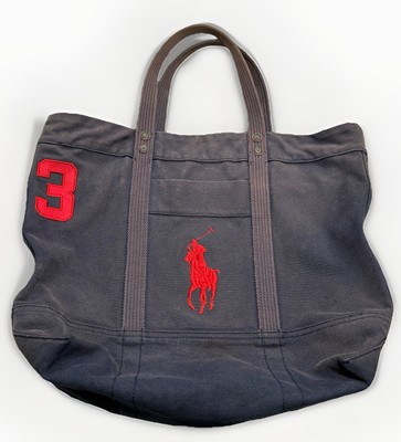 Polo Ralph Lauren Tote Bag Navy Blue Canvas Cotton | eBay