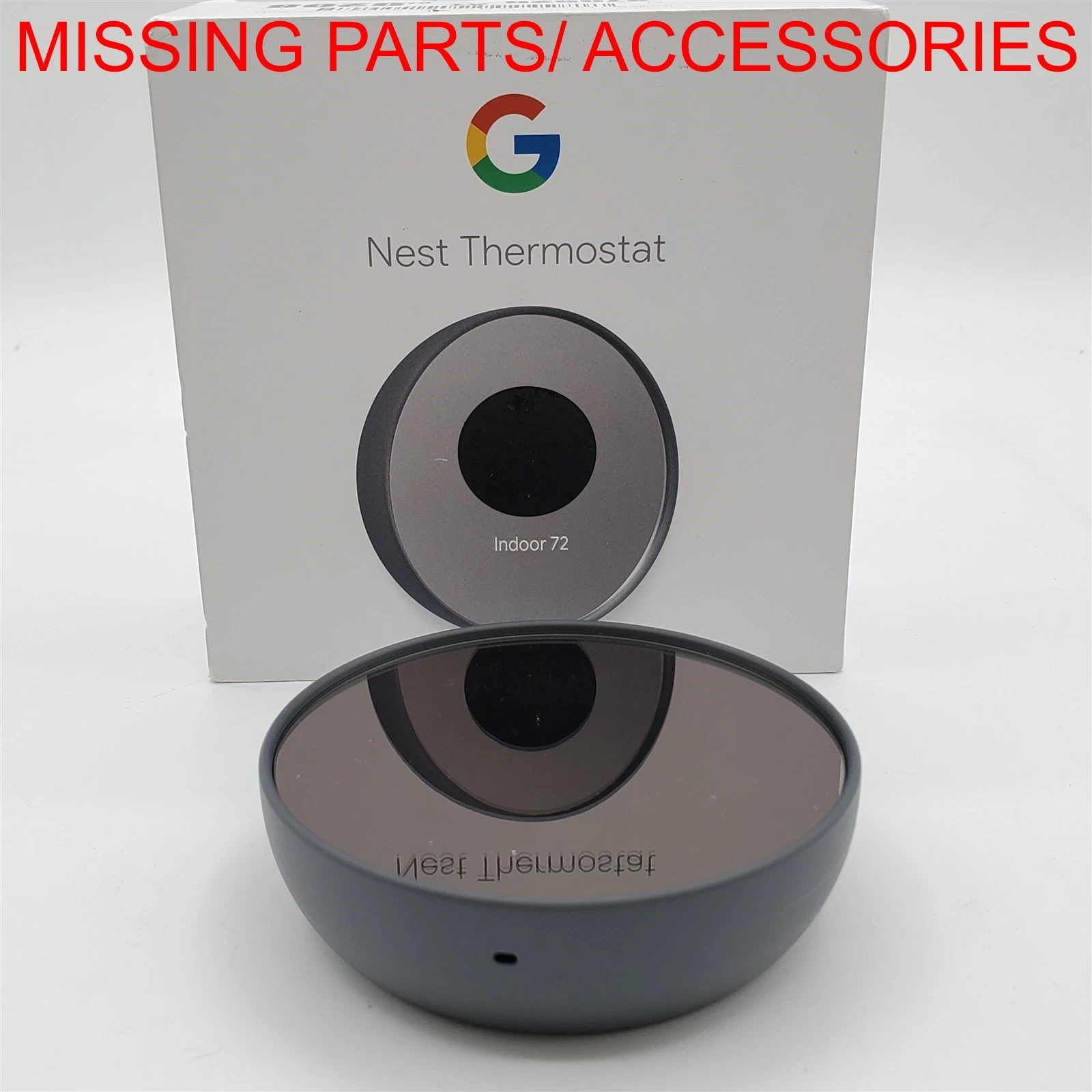 Google Nest Smart Programmable Wifi Thermostat - Charcoal [G4CVZ] *NO BACKPLATE*