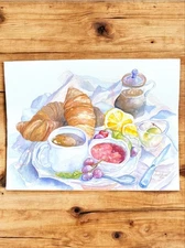 Original Watercolor Painting - Realistic Still Life - 9x12 inch - Fine Art 
