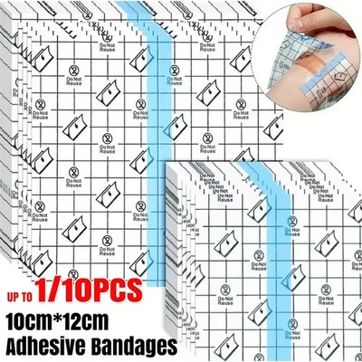 1-100x transparente wasserdichte selbstklebende Bandagen elastischer Wundverband