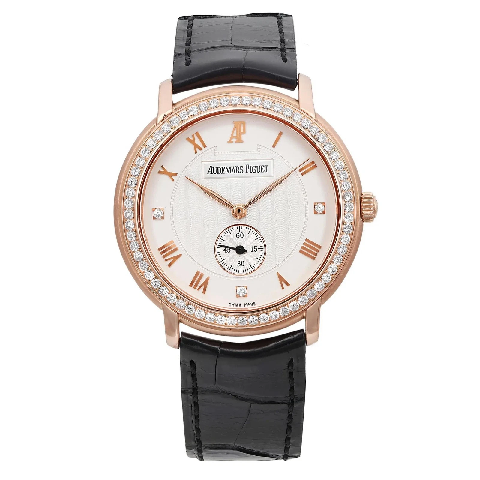 Audemars Piguet — Audemars Piguet Jules 18k Rose Gold Silver Dial Watch 15103OR.ZZ.A001CR.01