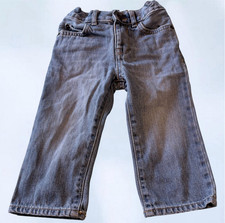 The Children's Place Boys Straight Blue Denim Jeans Adjustable Waist Siz 18-24M