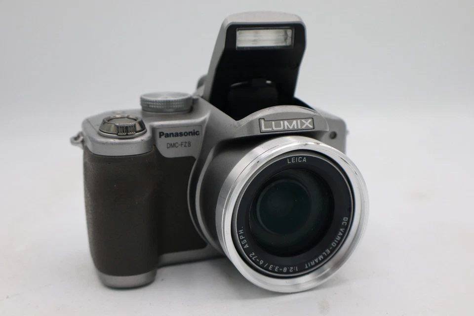Vintage Panasonic LUMIX DMC-FZ8 7.2MP Digitalkamera - Grau #1010 - Bild 1 von 4