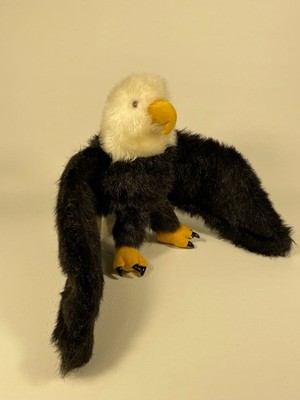 Folkmanis Black White Eagle Hand Puppet 14''   28'' Wing Span   #2233