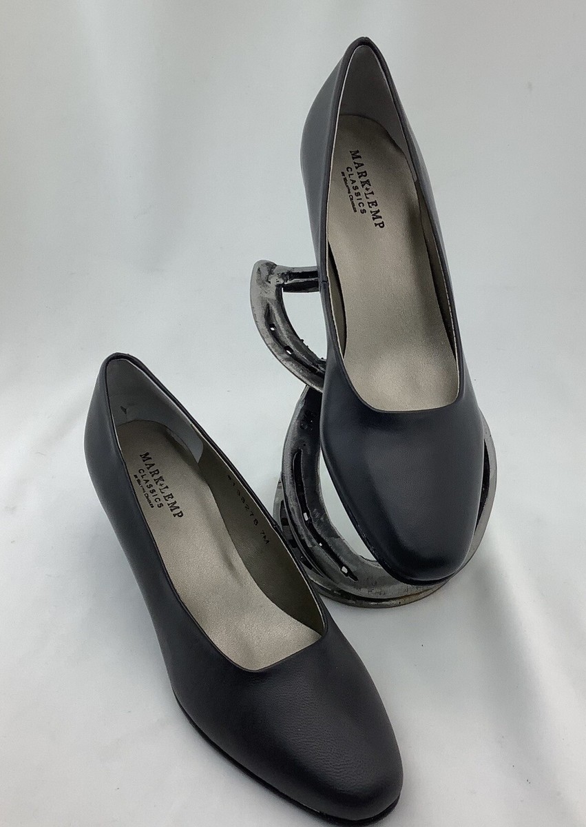 Mark Lemp Classics Womens 7M Shoes Vicki Grey Kidskin Pumps