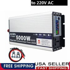DC 24V to AC 220V Pure Sine Wave Power Inverter 5000W Converter For Car Truck