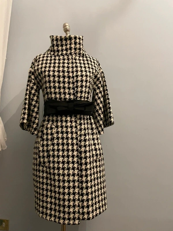 Boohoo Gilet Pied De Poule Femme Zara Cappotto Audrey Pied De