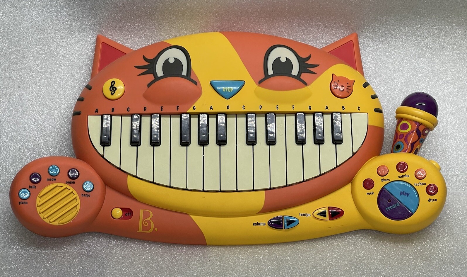 Meowsic Cat Piano Music Interactive Keyboard Toy interactive orange