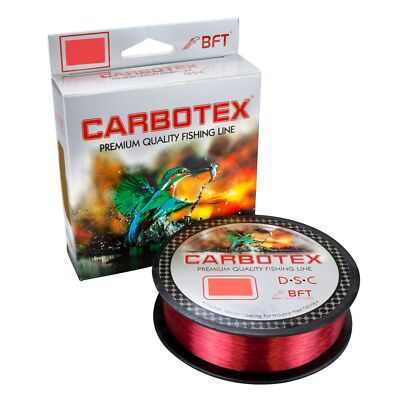 BFT Carbotex DSC Fishing Line Angelschnur Mono 500m Rot Beschichtet