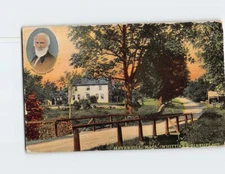 Postcard Whittier's Birthplace Haverhill Massachusetts
