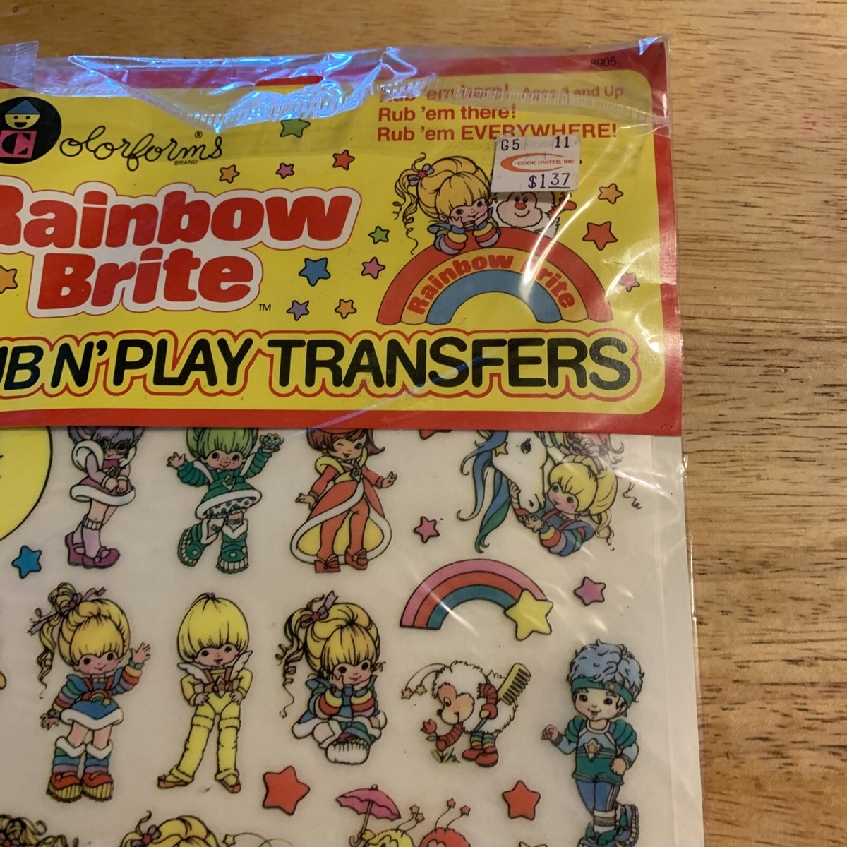 Rainbow Brite - Plastic Placemat / Set de Table (1983