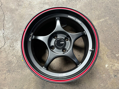 ENKEI製 Enkei TSV Gloss Black 18x9.5 5x114.3 38mm Offset - Subimods.com