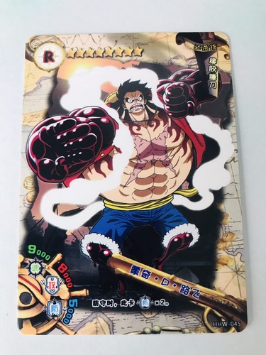 Straw Hat Pirates Anime One Piece Monkey D Luffy Gear 4 Mint Ccg Trading Card Ebay