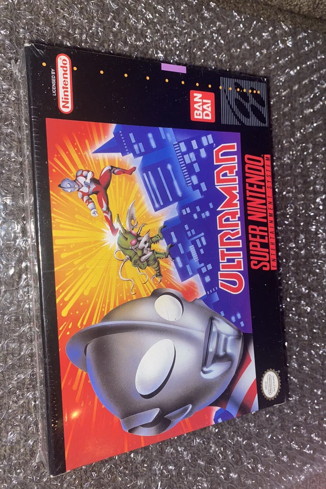 Ultraman: Towards the Future NEW SEALED! RARE SNES V-SEAM 2D FIGHTER 1991 DEBUT! - Image 3 of 4