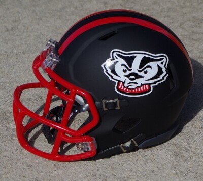 WISCONSIN BADGERS "BUCKY BADGER" CONCEPT FOOTBALL MINI HELMET, 3 OPTIONS |  eBay