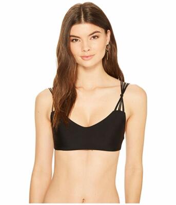 MIKOH SWIMWEAR Madrid Bikini Top Black Women's Size S L54640