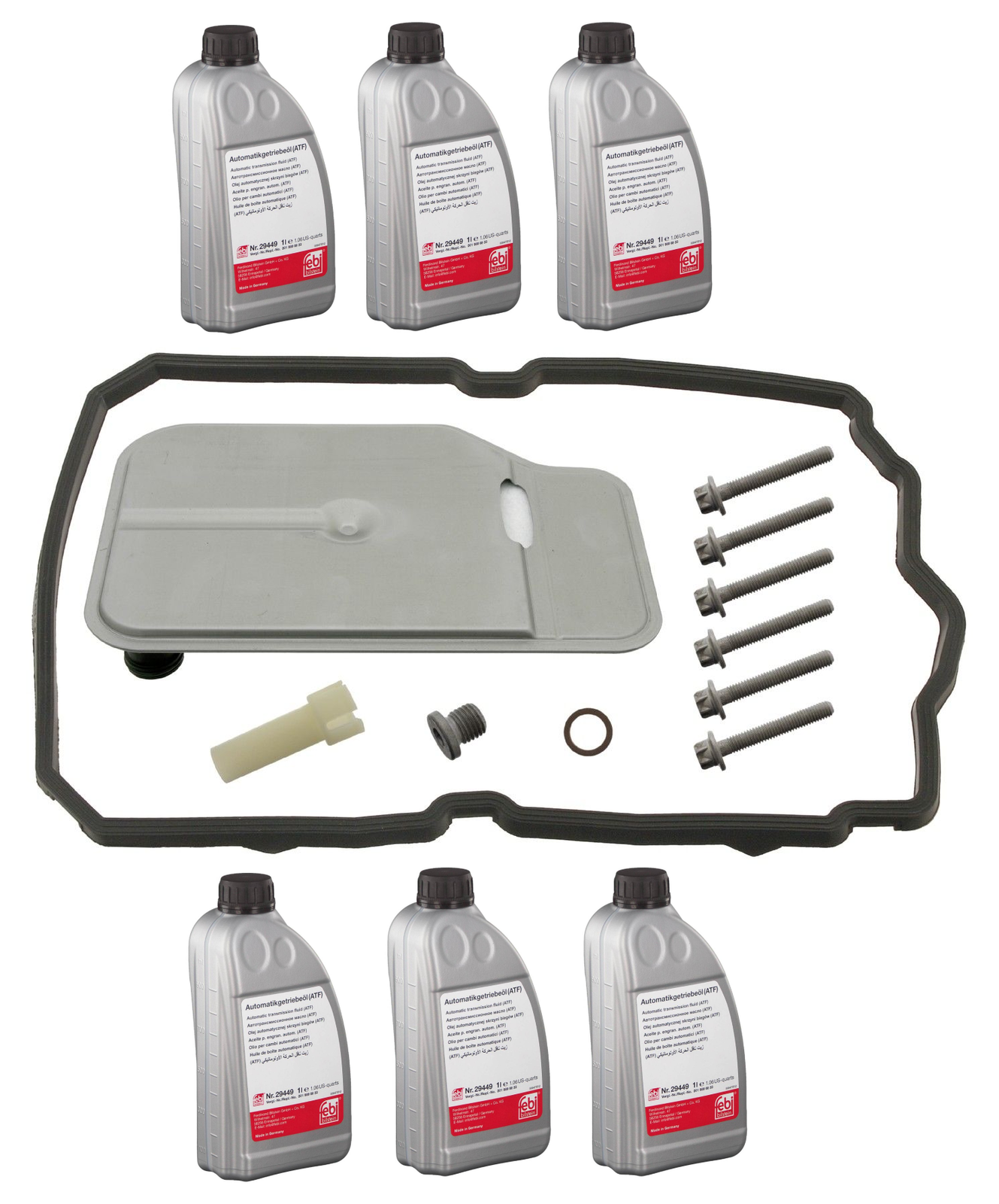 Auto Trans Filter Kit w/ 6L Trans Fluid for MERCEDES C300 CL550 E350