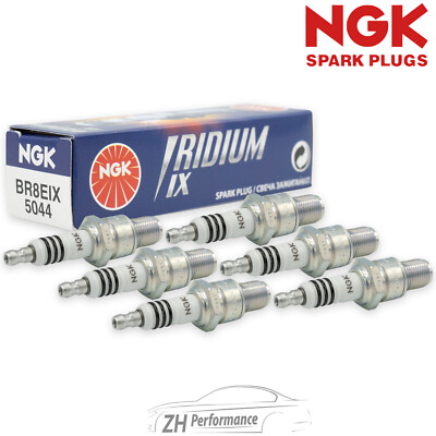 6x NGK 5044 BR8EIX Iridium IX Zündkerze für Audi Alfa Romeo BMW Fiat Ford