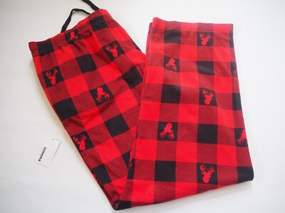 Sonoma Red Soft Flannel Buffalo Plaid Pajama Pants w/ Pockets Men's Sz 2XL NWT