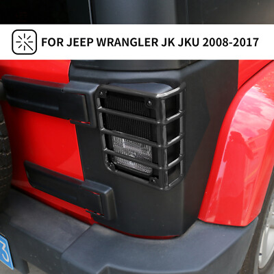 Voodonala Black Tail Light Guards For Jeep Wrangler JK 2008-2017 – Pair, Iron