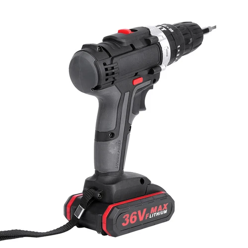 36V 2-Speed Electric Cordless Drill Screwdriver Hammer Impact w/ 2 Battery Kits - Picture 13 of 14