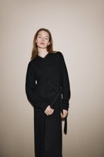 NWT ZARA 100% CASHMERE KNOTTED DRESS 9598 M $349***********