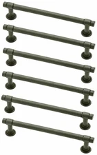 6) Liberty Hardware 5" Soft Iron Francisco Cabinet Cupboard Drawer Pull Handles