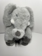 Vintage Applause Elephant Gray 11" Plush Stuffed Animal Very Nice