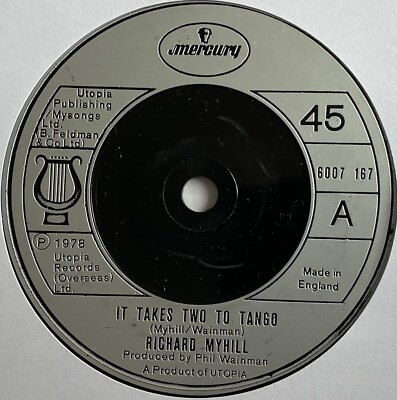 Richard Myhill - It Takes Two To Tango - 7'' Vinyl Single