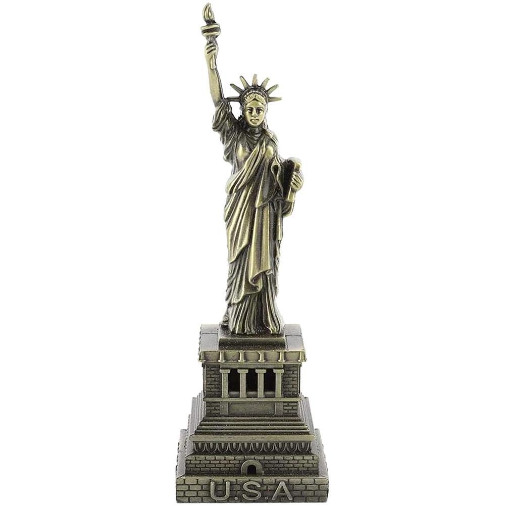 Figurine Liberty Resin Small Multicolor Carved Ornament Modern Free Stand Decor