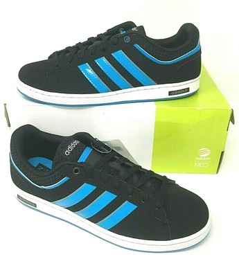 adidas blue stripe trainers