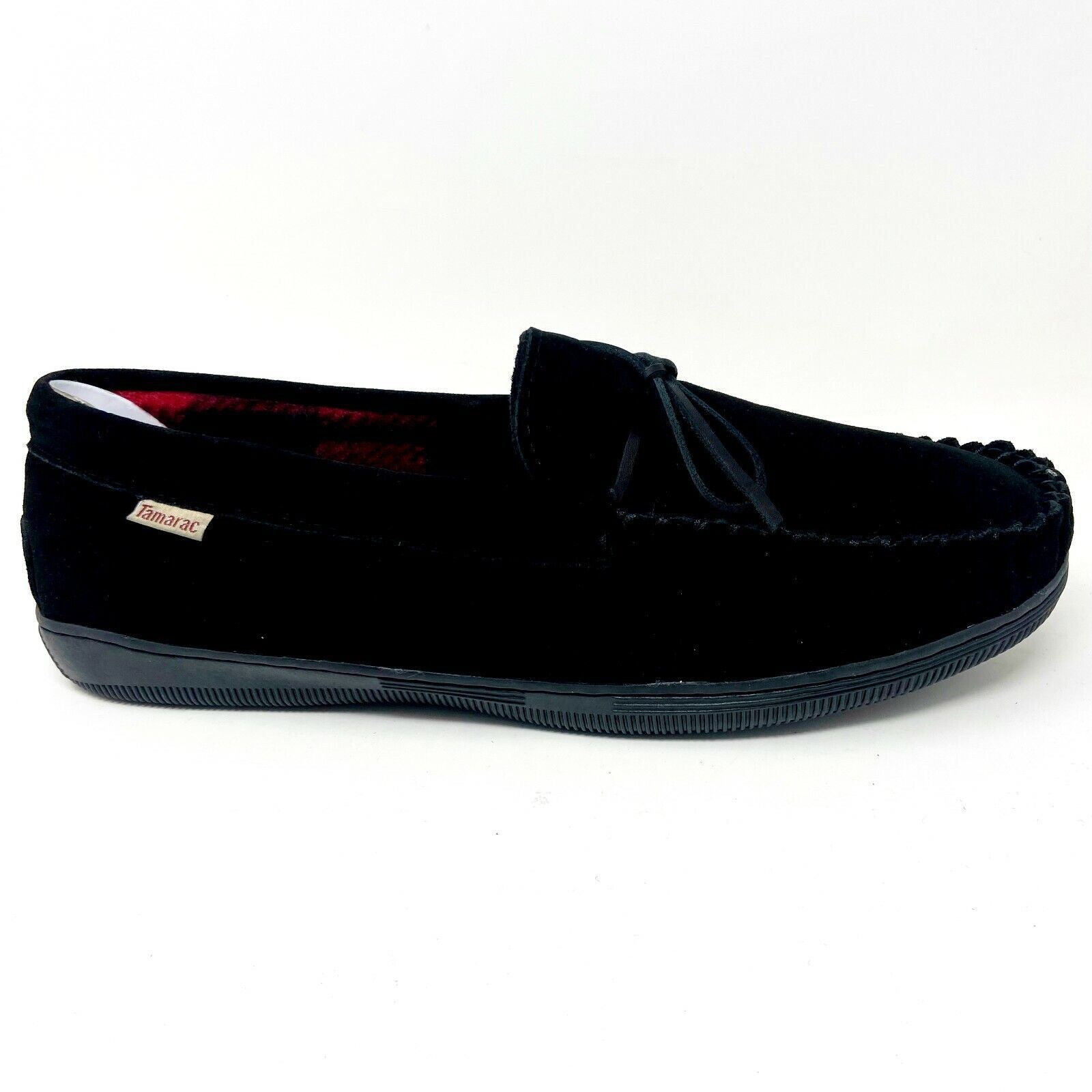 Мужские кроссовки Tamarac, черные, размер 13, мокасины из воловьей кожи, удобные тапочки-слипоны