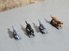 A18774 RAL PARTHA METAL OOP ATTACK DOGS 4 PACK WAR HOUNDS ANIMALS