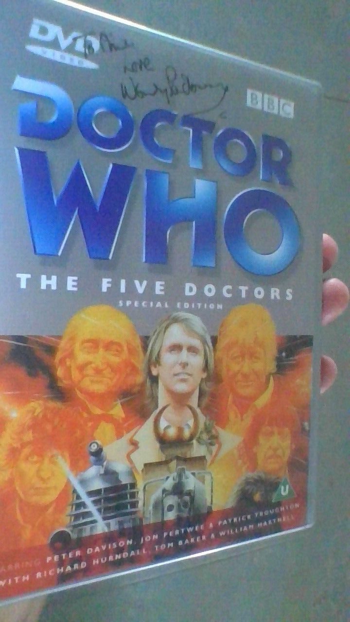 DOCTOR DR WHO - The Five Doctors DVD -  signed autograph by WENDY PADBURY - Zoe