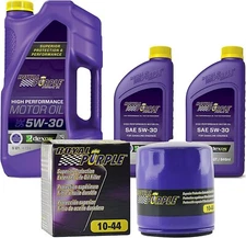 Royal Purple SAE 5W-30 Synthetic Motor Oil – 7 quarts and a 10-44 Oil Filter
