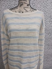 Loft Womens Sweater Stripes Long Sleeve Knit Sz XS Preppy Multicolored