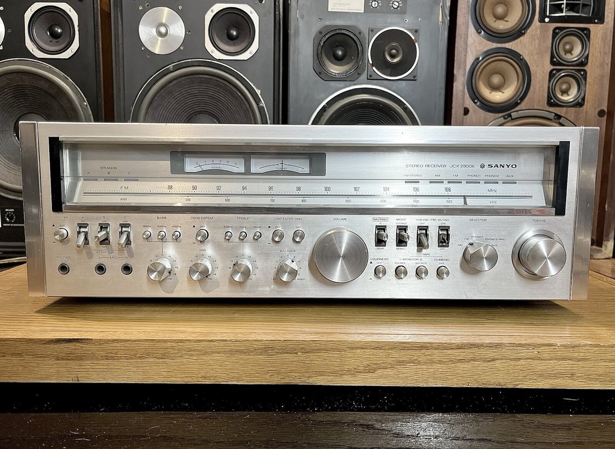 Vintage Monster Sanyo Receiver JCX-2900K 120 Watts Working Needs
