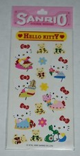 1994 Vintage Sanrio Stickers Sheet NEW Unused HELLO KITTY fruits