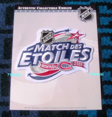 2009 NHL All Star Game Patch Collector Montreal Canadiens French Version