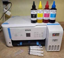 New Epson Sublimation Ink Printer With 4X100ml & 110 2800 2803 white