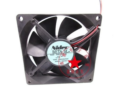 1PC   D09A-12TG 08 12V 0.17A 9025 9CM two-wire cooling fan  *la