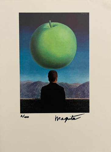 René Magritte, Original Signed Lithograph, COA and Appraisal for $3,500 USD.!.