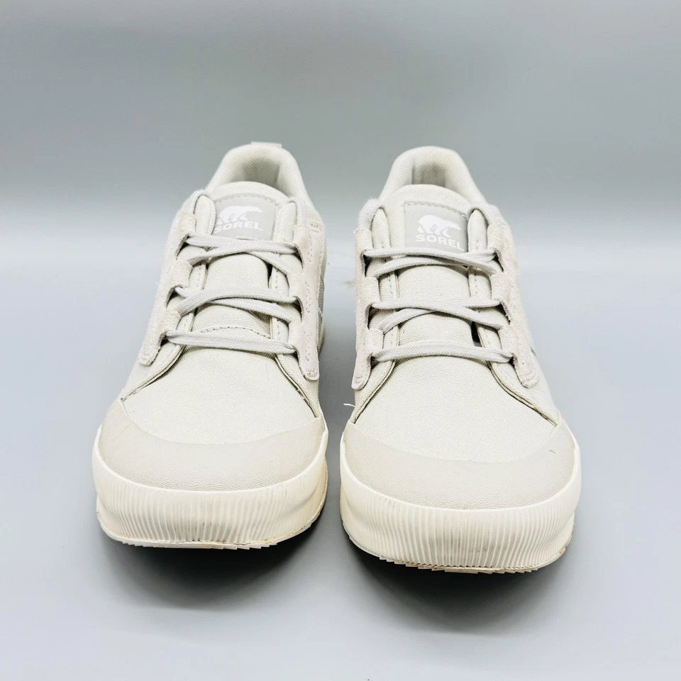 Sorel Shoes Womens 9 Beige Canvas Waterproof Low Top Out N About III Sneakers - Image 3 of 4