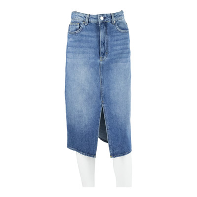 BA&SH Damen A-Linien Rock Blau Midi Denim S