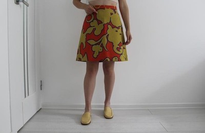 Women Moschino Cheap&Chic Skirt Coral Cotton 38 /